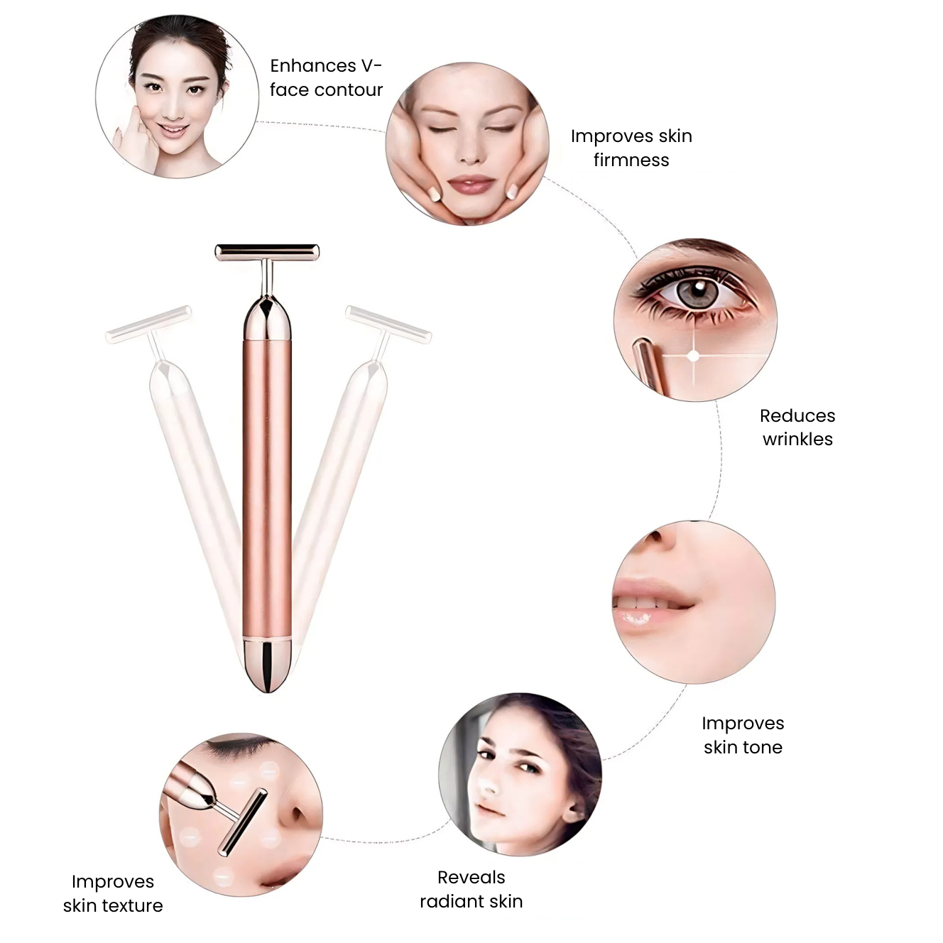 Masajeador facial Beauty Bar