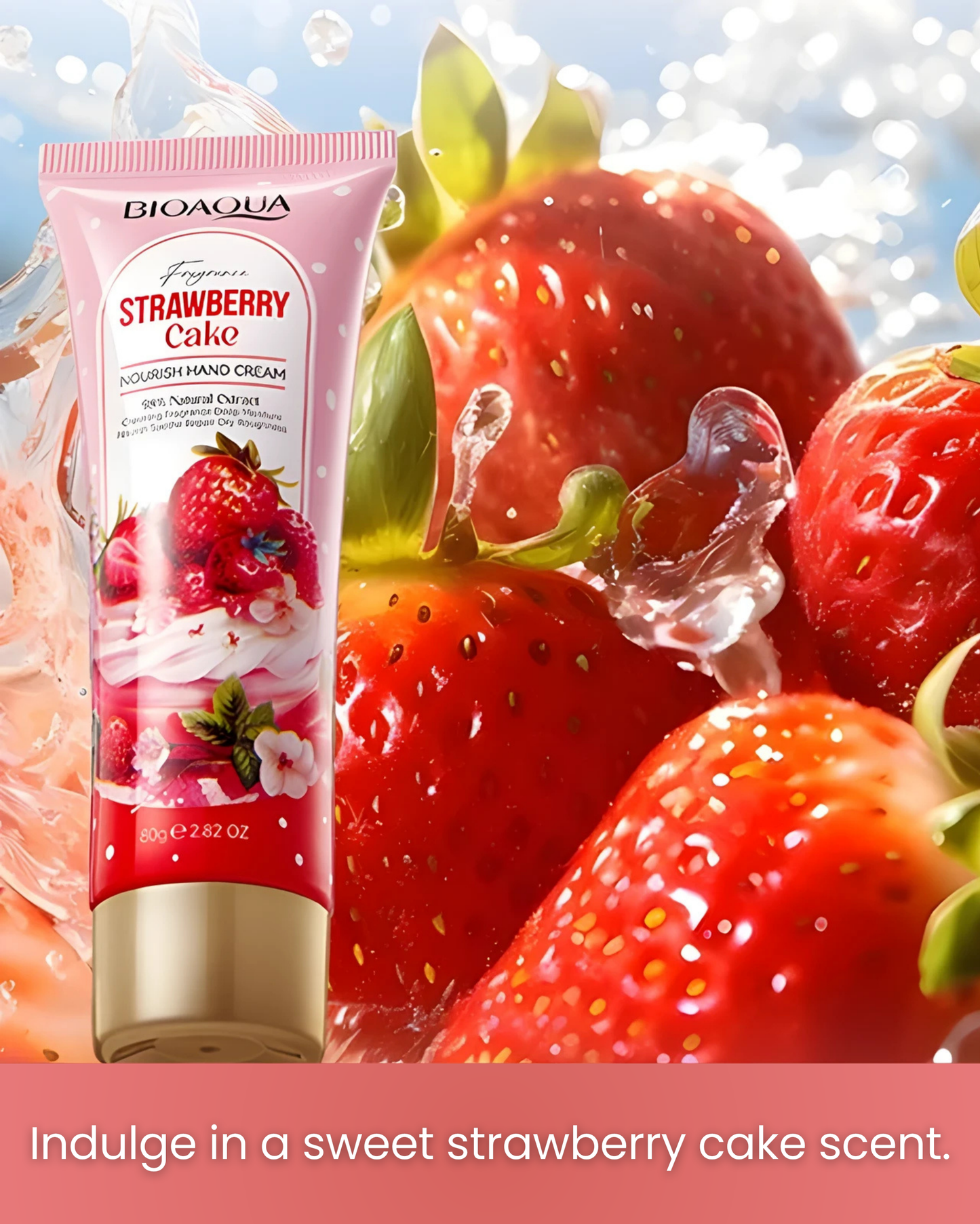 BIOAQUA - Crema de Manos Tarta de Fresas
