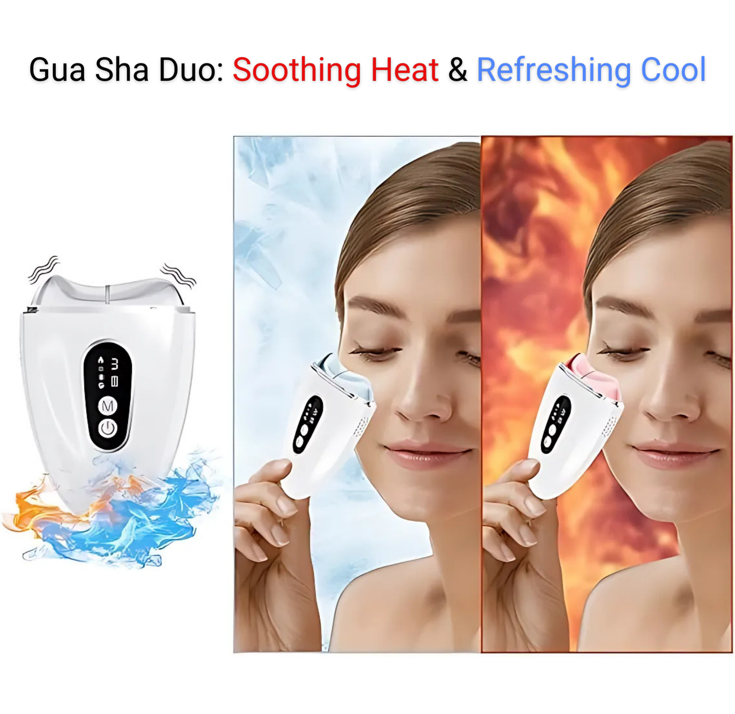 Gua Sha eléctrico de modo dual, frío y calor