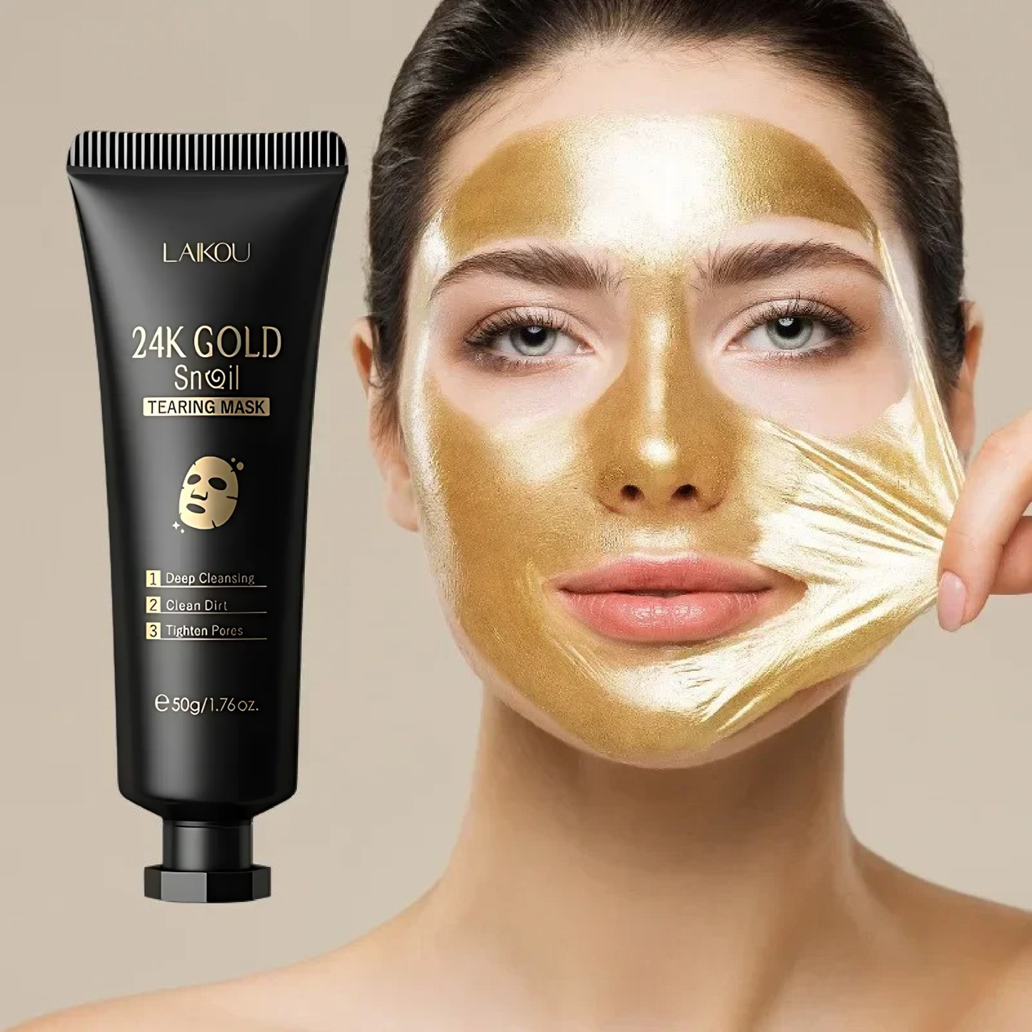 LAIKOU - Gel exfoliante de oro y mucina de caracol