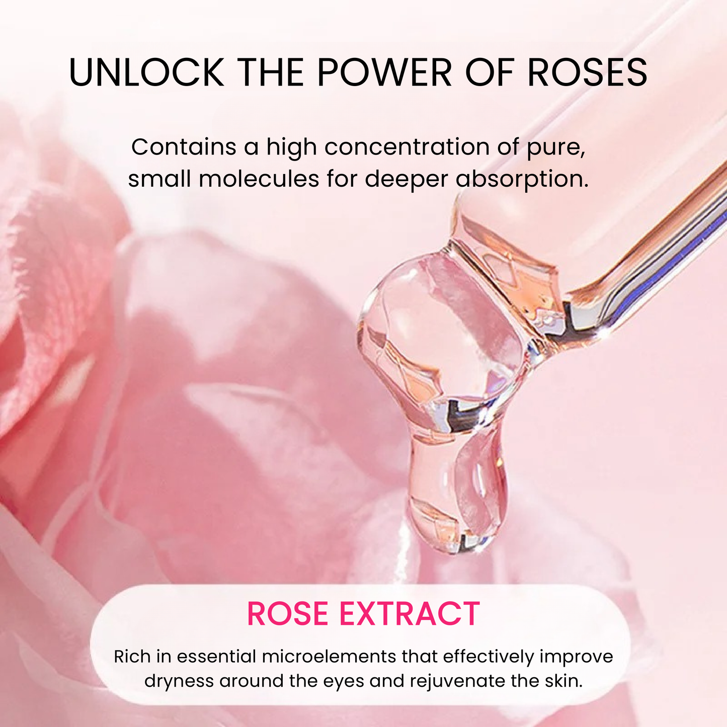 BIOAQUA - 60 parches oculares de ácido hialurónico con rosa