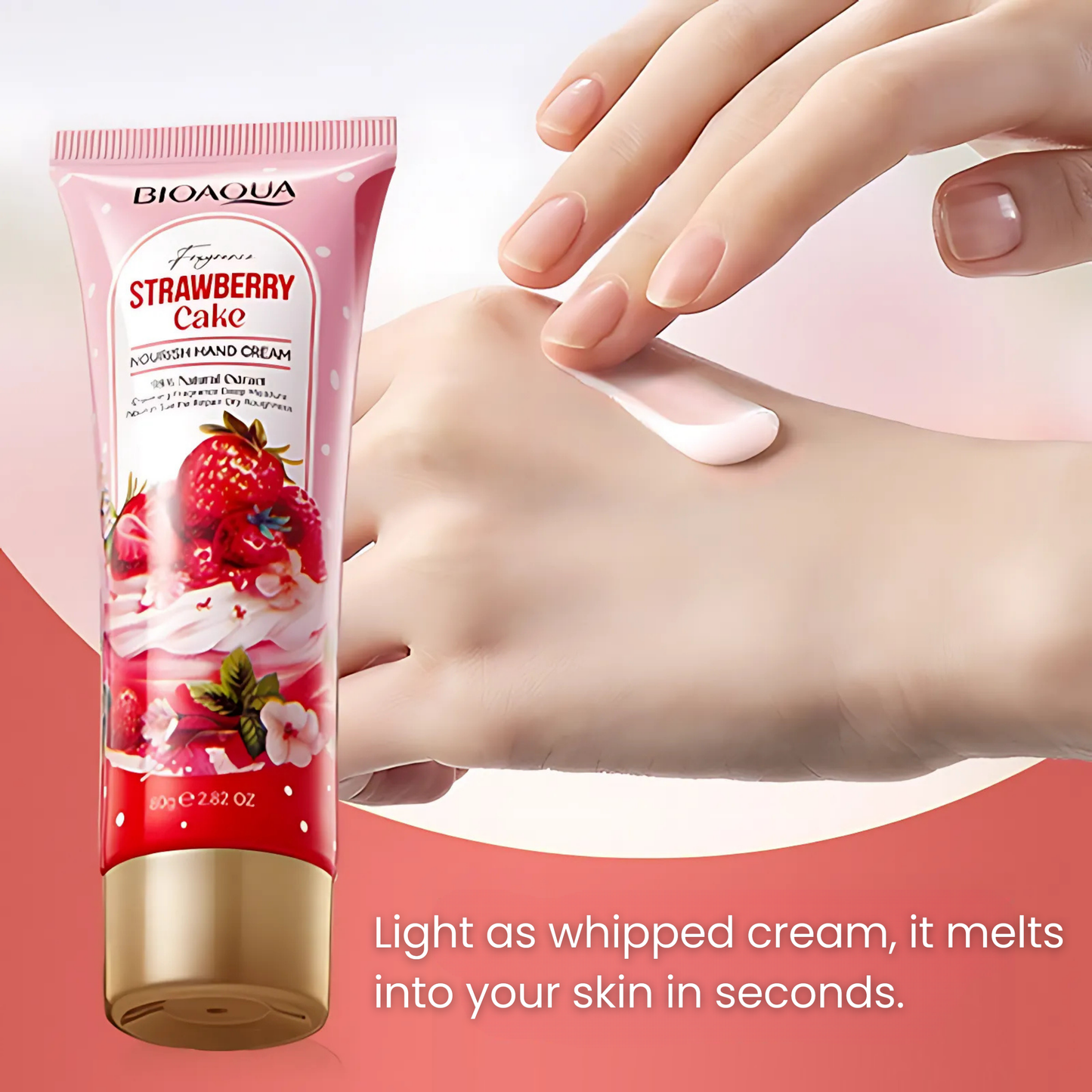 BIOAQUA - Crema de Manos Tarta de Fresas