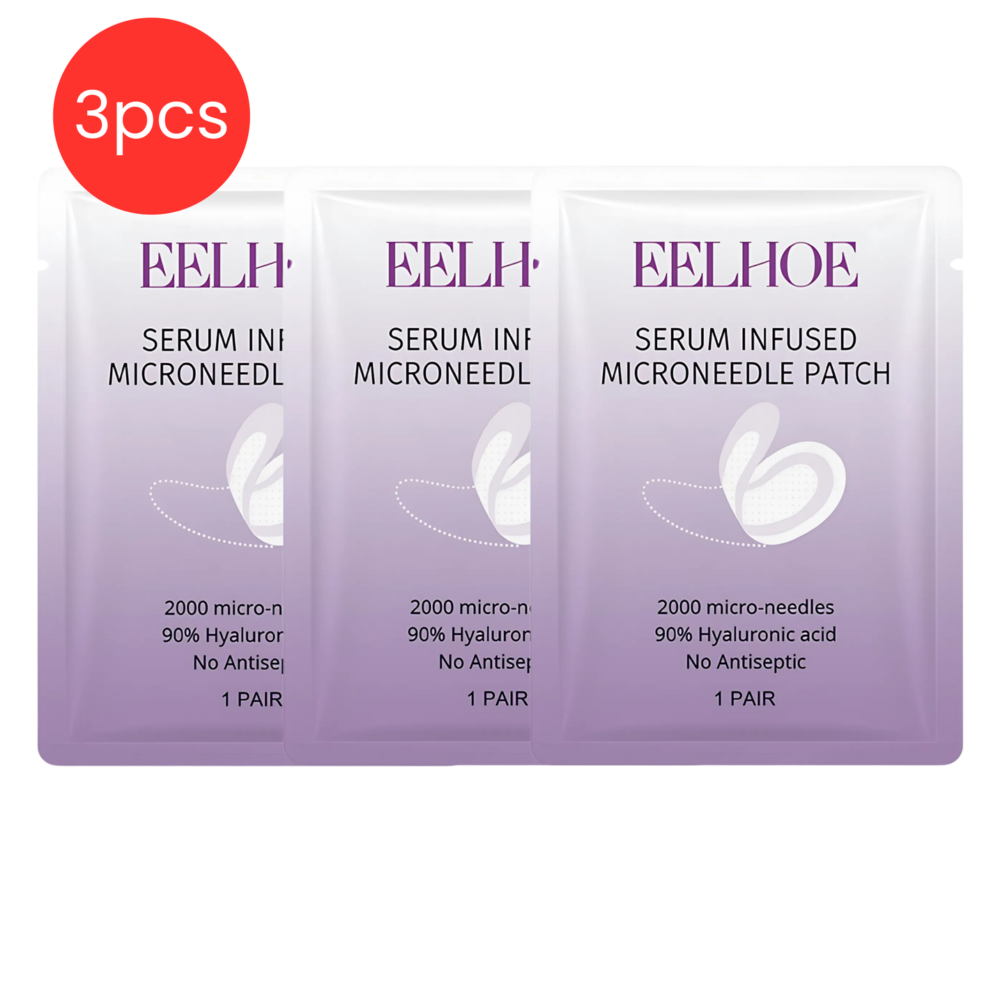 EELHOE - Parches de microagujas para ojos con suero