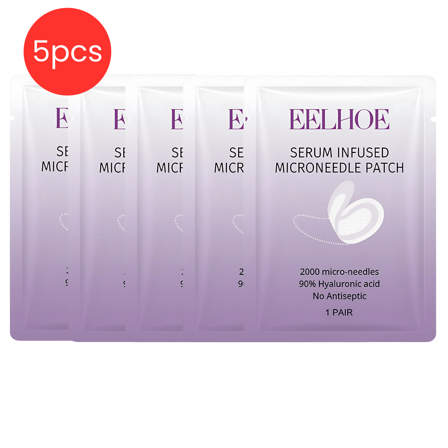 EELHOE - Parches de microagujas para ojos con suero