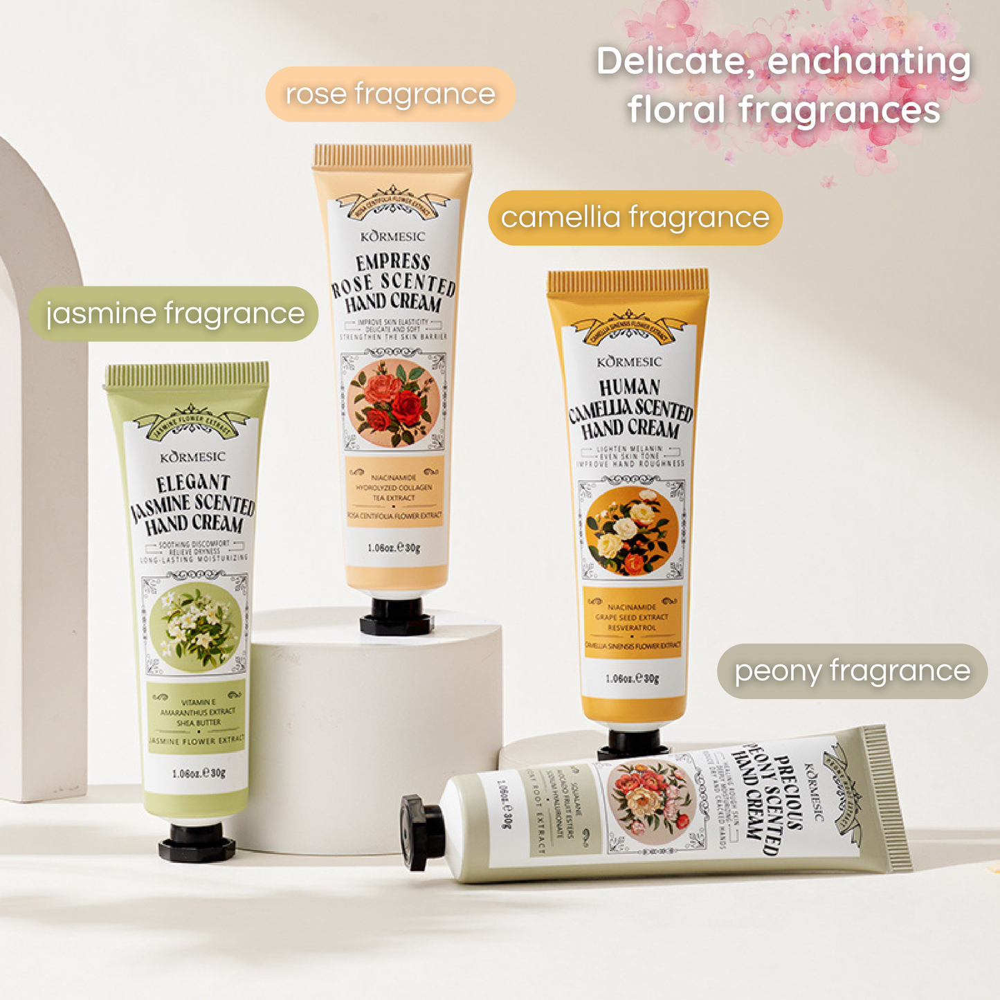 KORMESIC - Set de crema de manos floral
