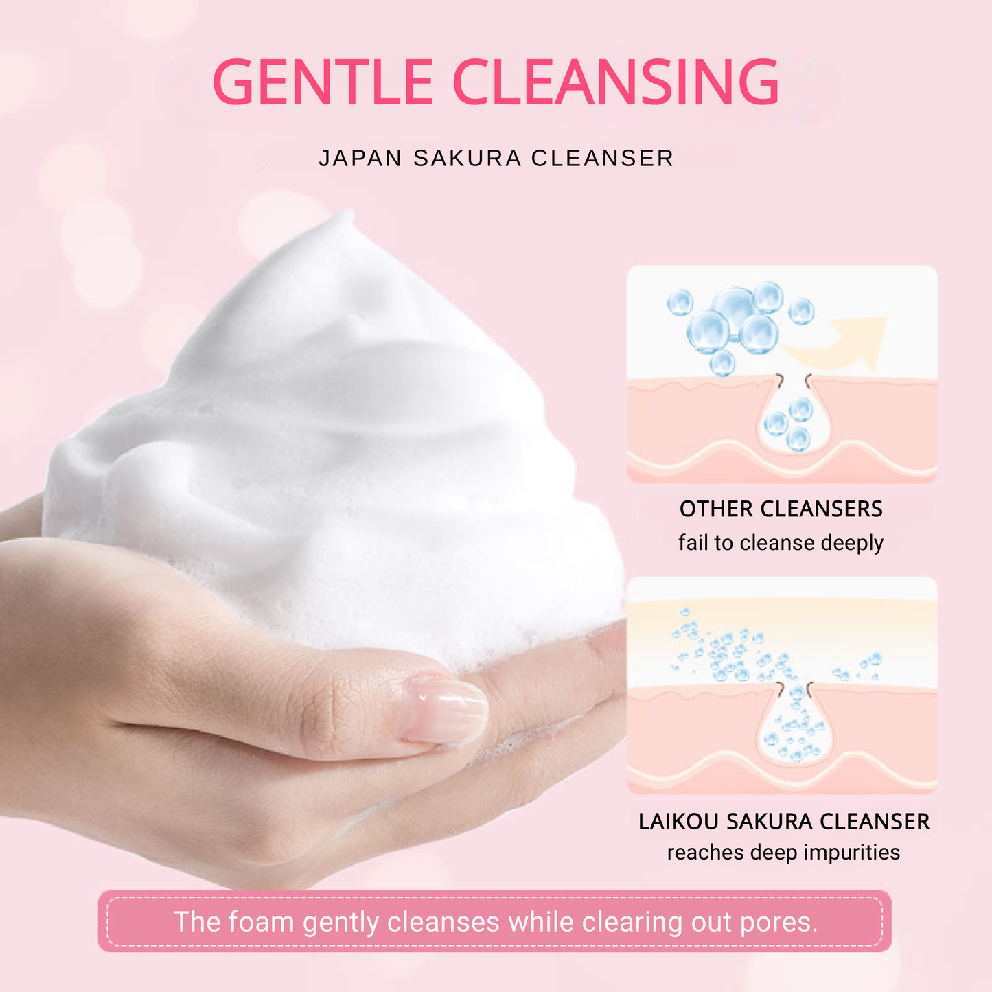 LAIKOU - Limpiador facial Sakura