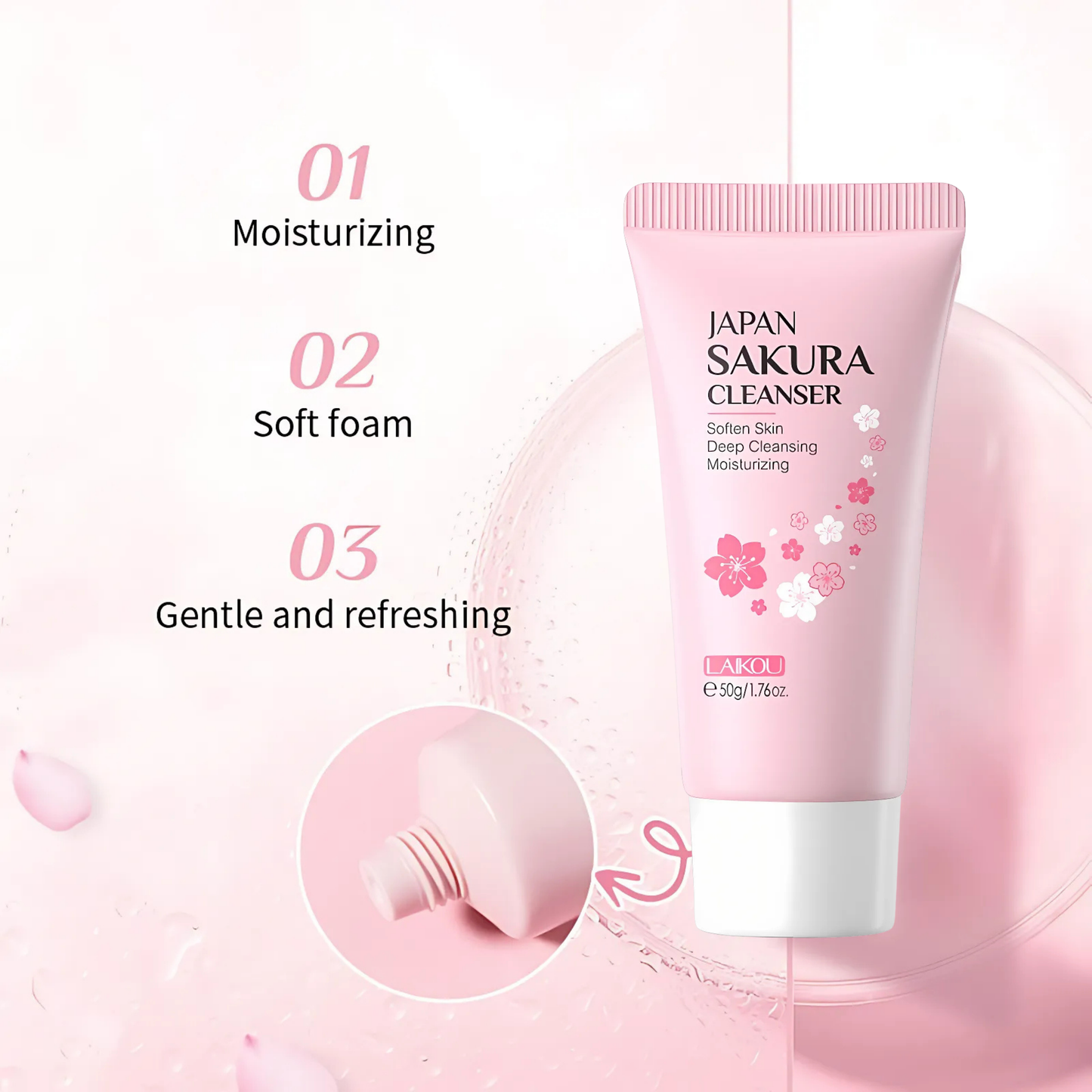 LAIKOU - Limpiador facial Sakura