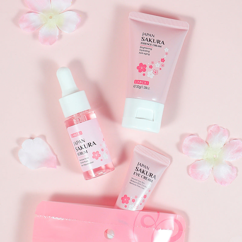 LAIKOU - Set de 3 cremas y sueros Sakura japoneses