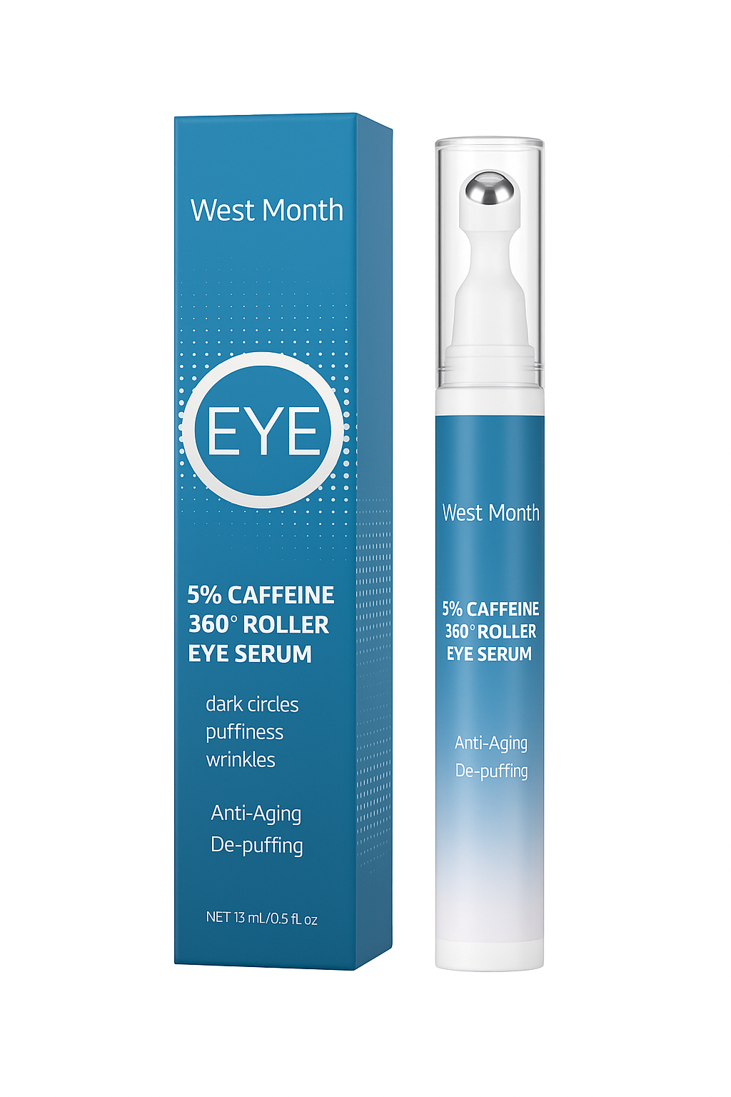 MES DEL OESTE - Suero roll-on para ojos con cafeína al 5%