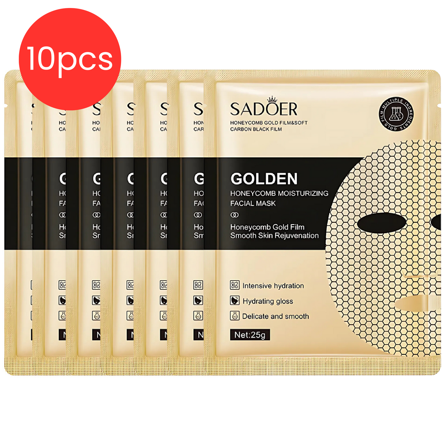 SADOER - Mascarilla de Absorción Intensiva de Panal 5/10 piezas