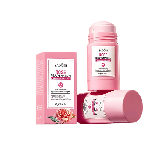 SADOER - Mascarilla de arcilla en barra con efecto rejuvenecedor de rosas