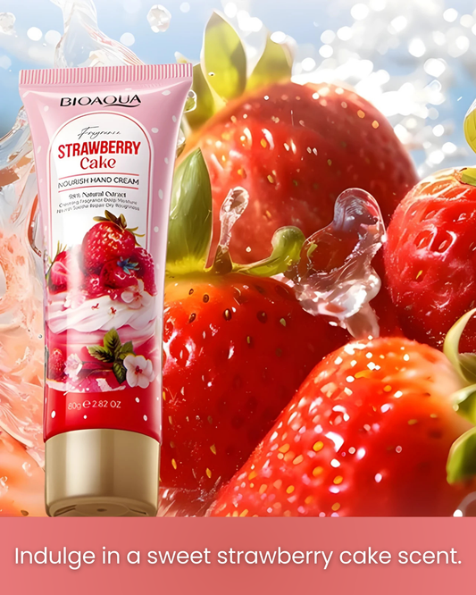BIOAQUA - Crema de Manos Tarta de Fresas