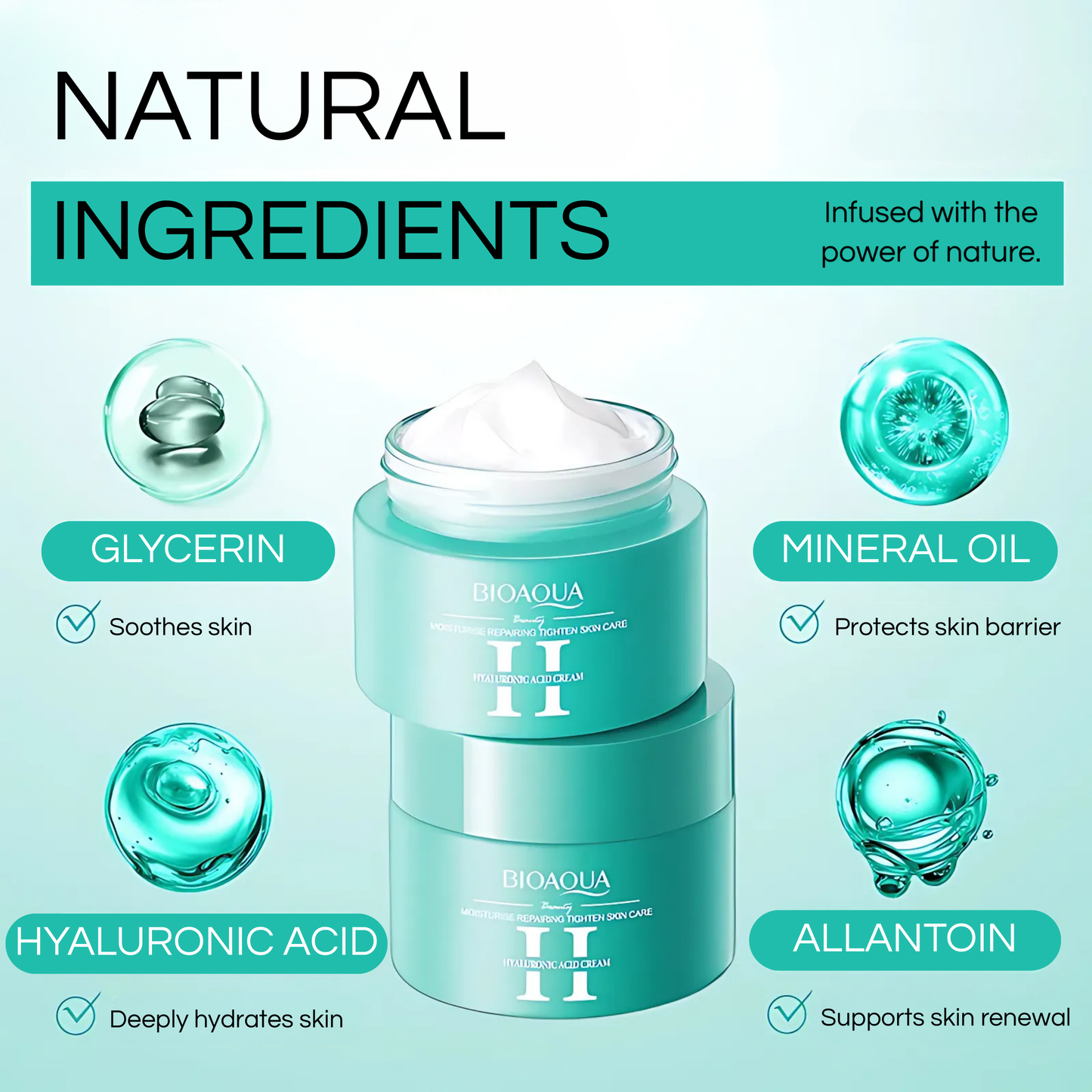 BIOAQUA - Hyaluronic Acid Eye Cream & Face Cream Bundle