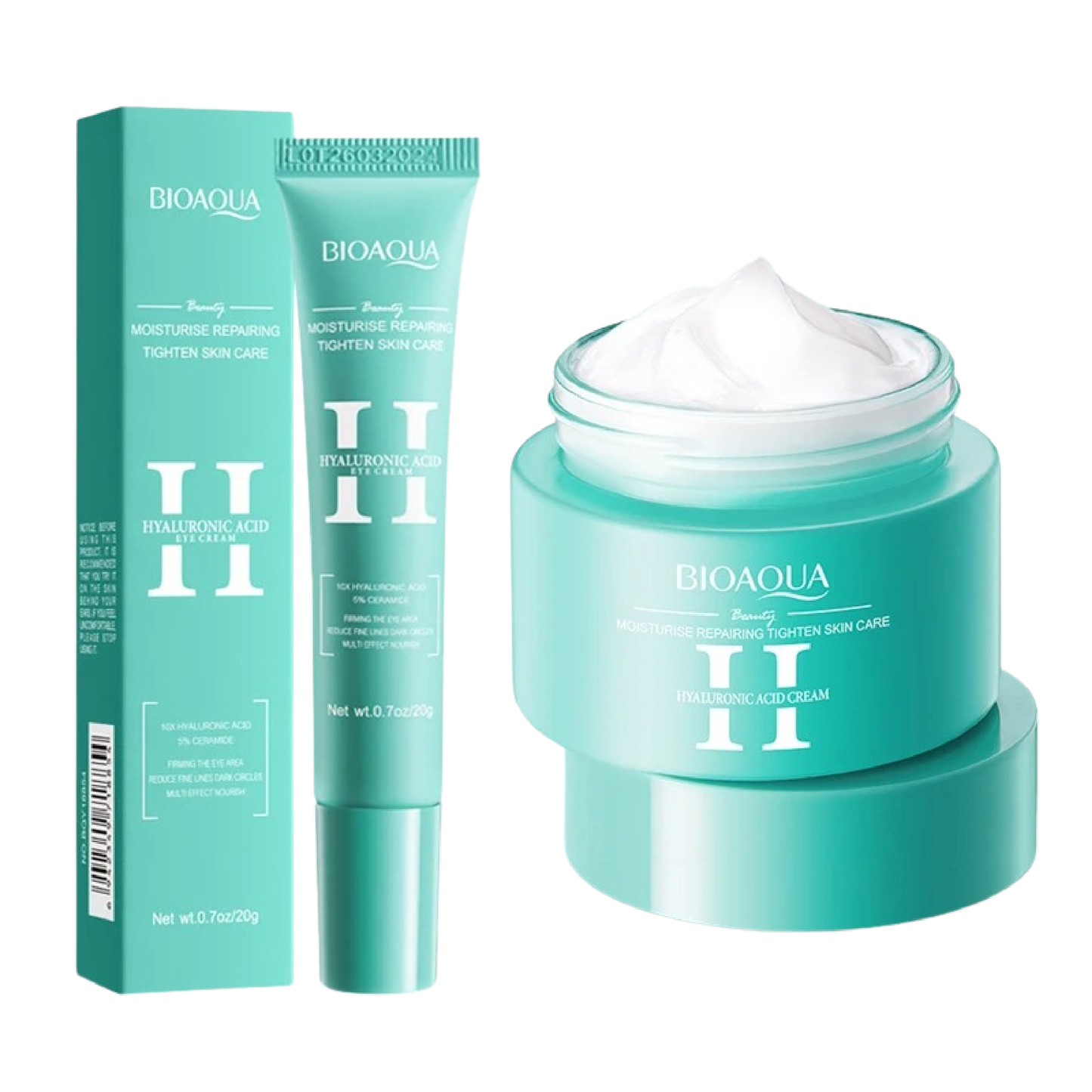 BIOAQUA - Hyaluronic Acid Eye Cream & Face Cream Bundle