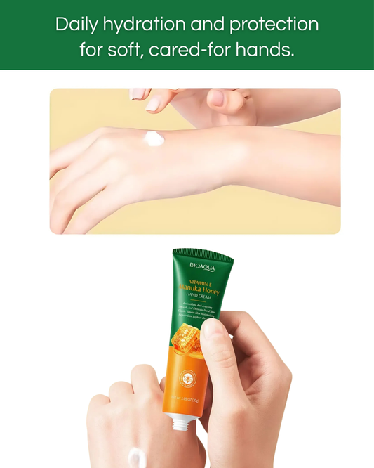 BIOAQUA - Crema de manos con miel de Manuka y vitamina E