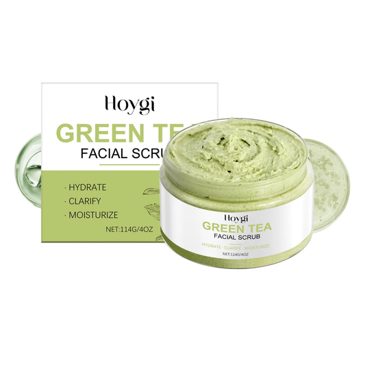 HOYGI - Exfoliante facial de té verde