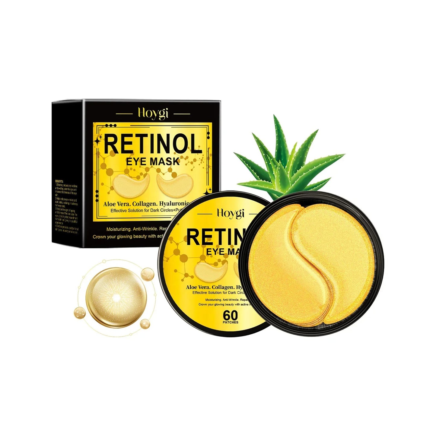 ¡¡¡Stock!!! HOYGI - 60 parches de retinol para ojos