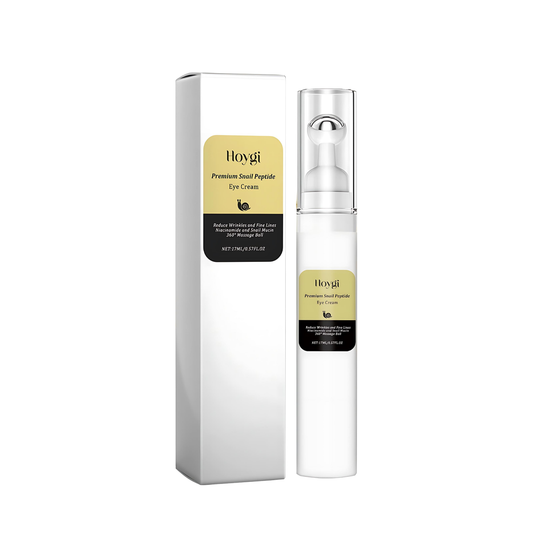 HOYGI - Crema para ojos en rodillo con esencia de caracol