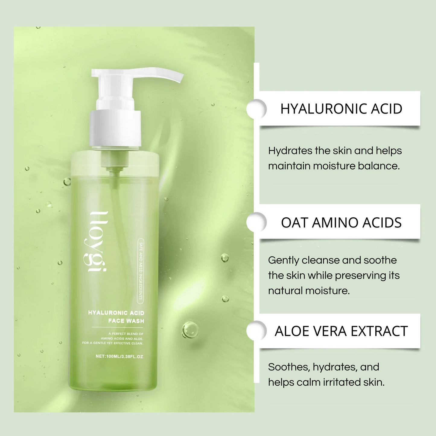 HOYGI - Hyaluronic Acid Face Cleanser