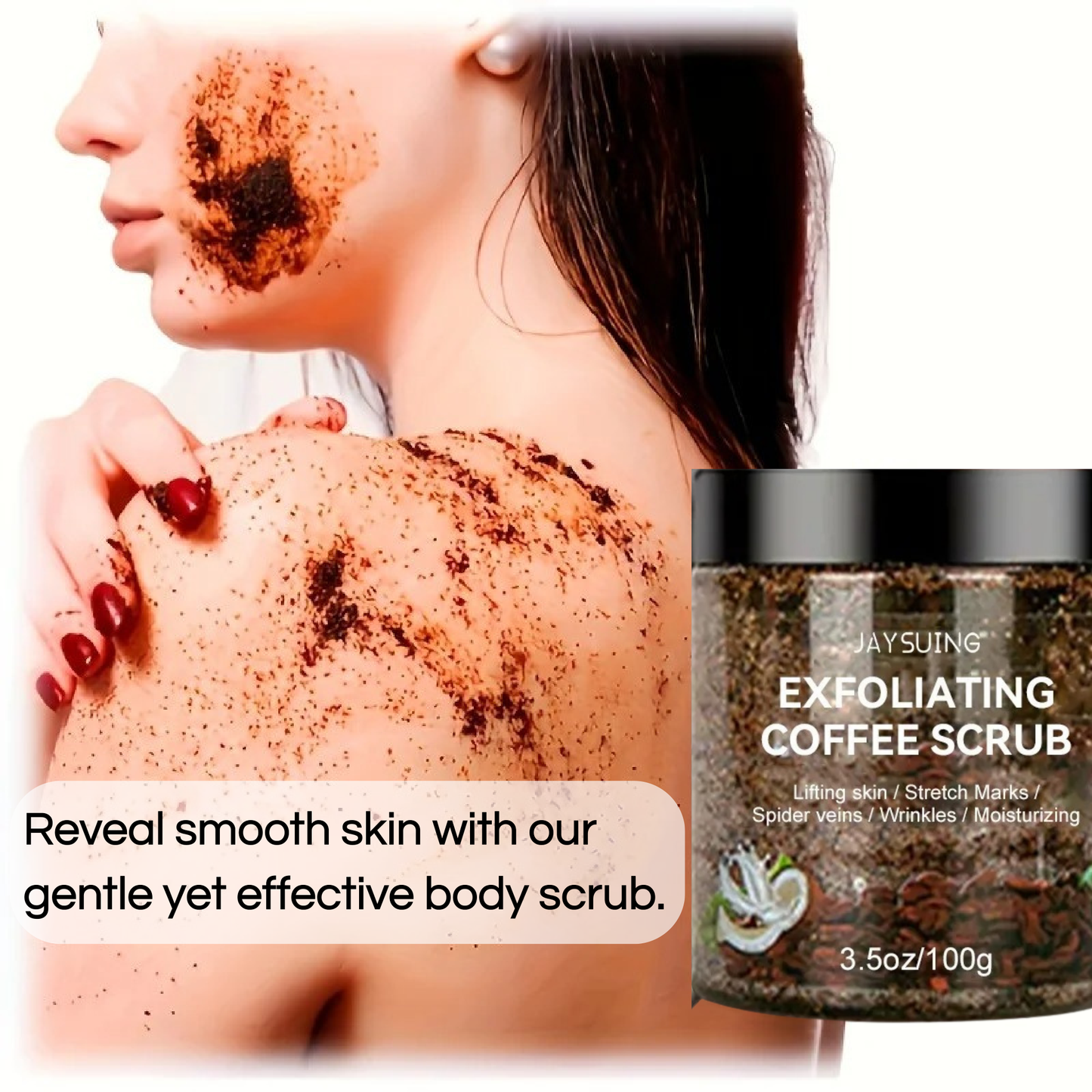 JAYSUING - Exfoliante corporal de café