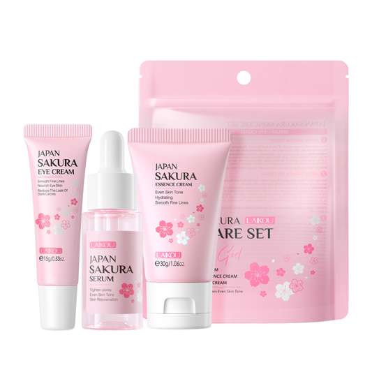 LAIKOU - Set de 3 cremas y sueros Sakura japoneses