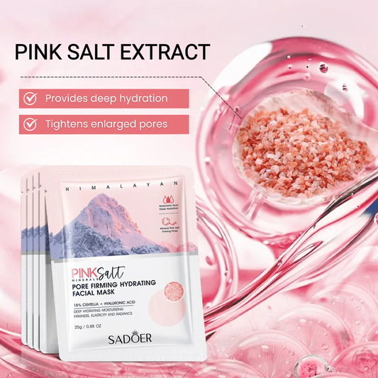 SADOER - Mascarilla de sal rosa del Himalaya 5/10 piezas