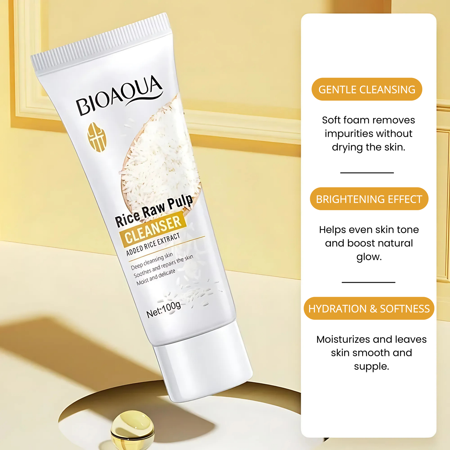 بيواكوا - منظف الوجه بخلاصة الأرز