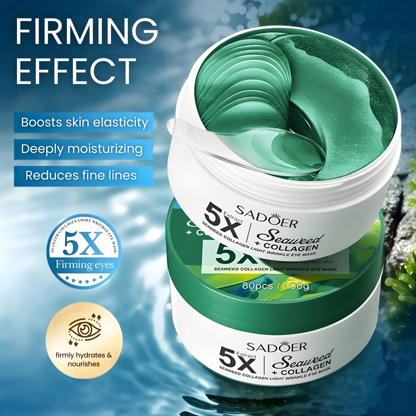 !!precio!!OESTE Y MES - 30 parches de algas para ojos