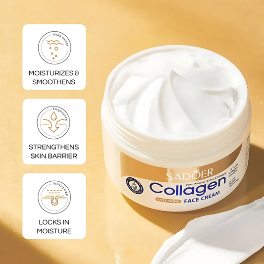SADOER - Paquete de crema de colágeno para ojos y rostro