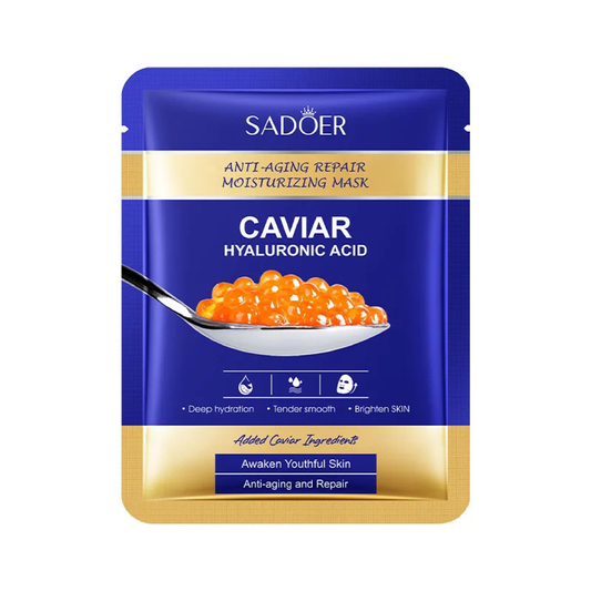 SADOER - Mascarilla de Caviar y Ácido Hialurónico 5/10 piezas