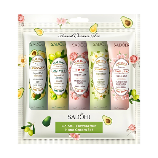 SADOER - Set de crema de manos con aroma a frutas y flores