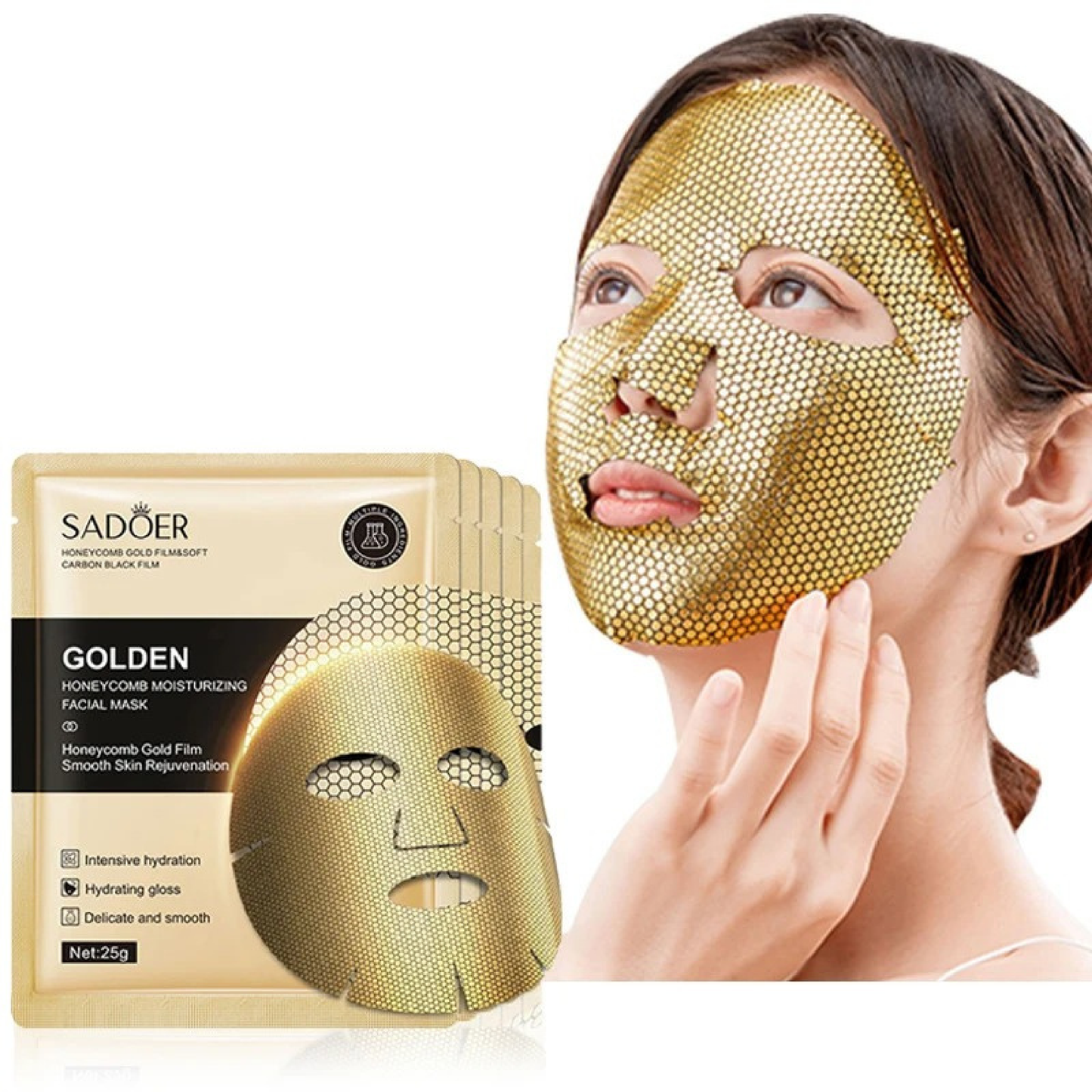 SADOER - Mascarilla de Absorción Intensiva de Panal 5/10 piezas