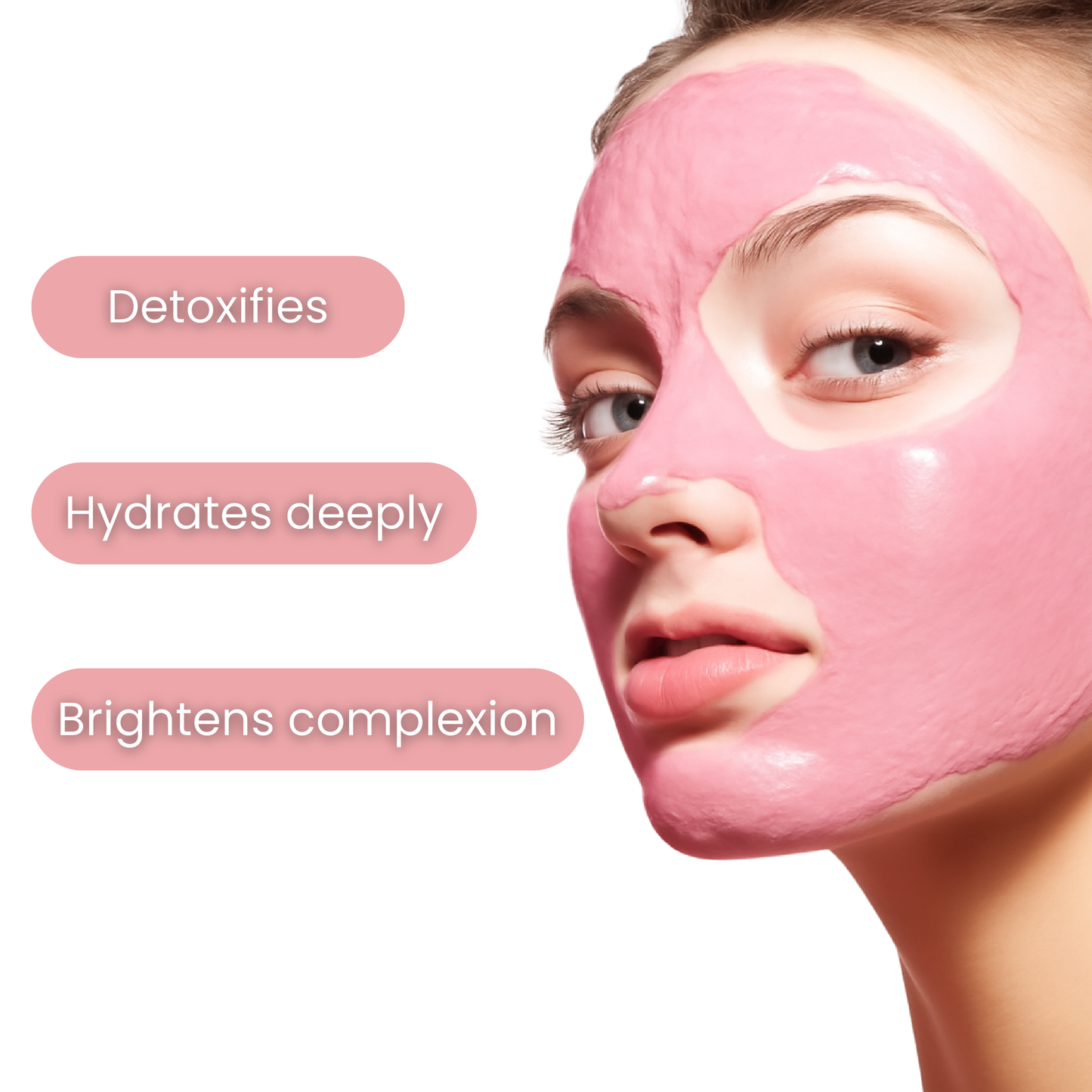 SADOER - Mascarilla de arcilla en barra con efecto rejuvenecedor de rosas