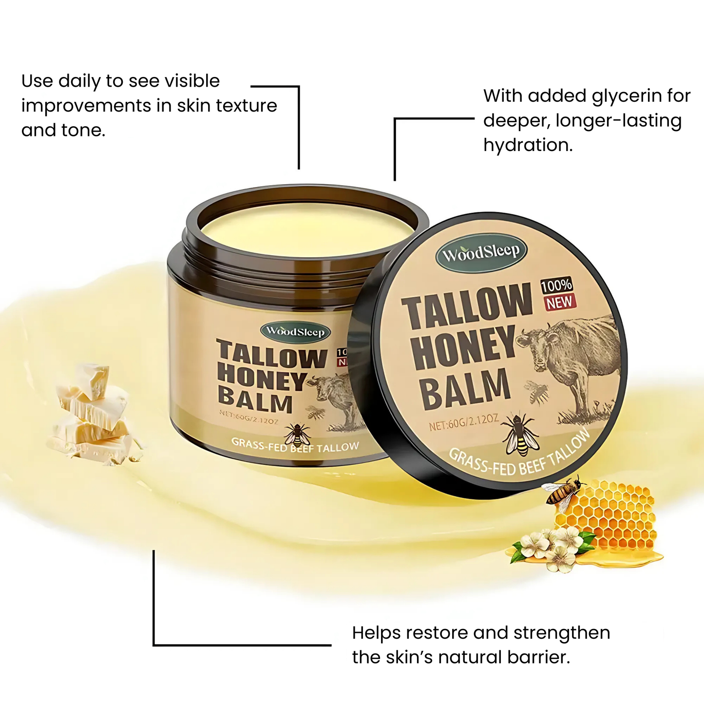 WOODSLEEP - Tallow & Honey Balm