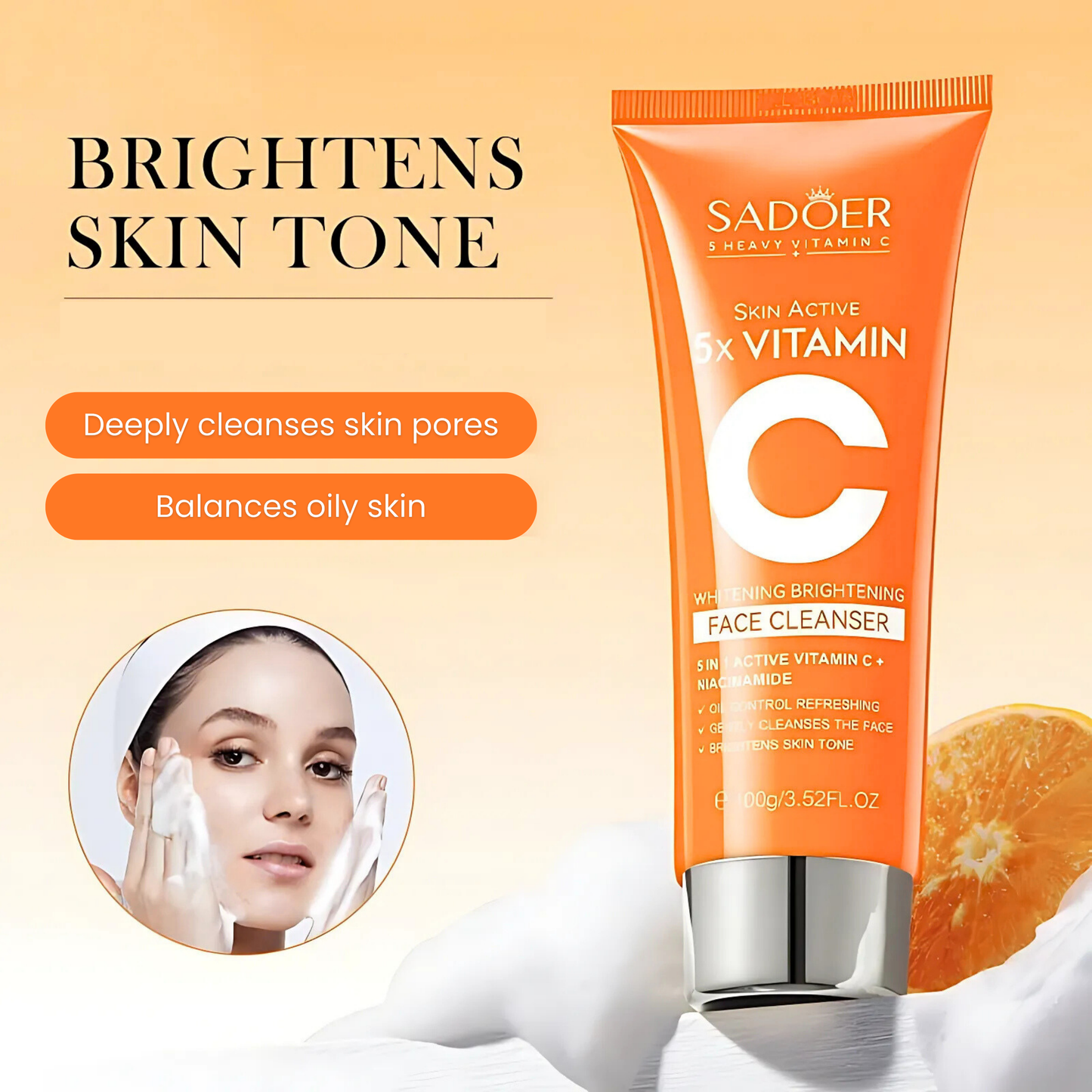 SADOER - Vitamin C Face Cleanser